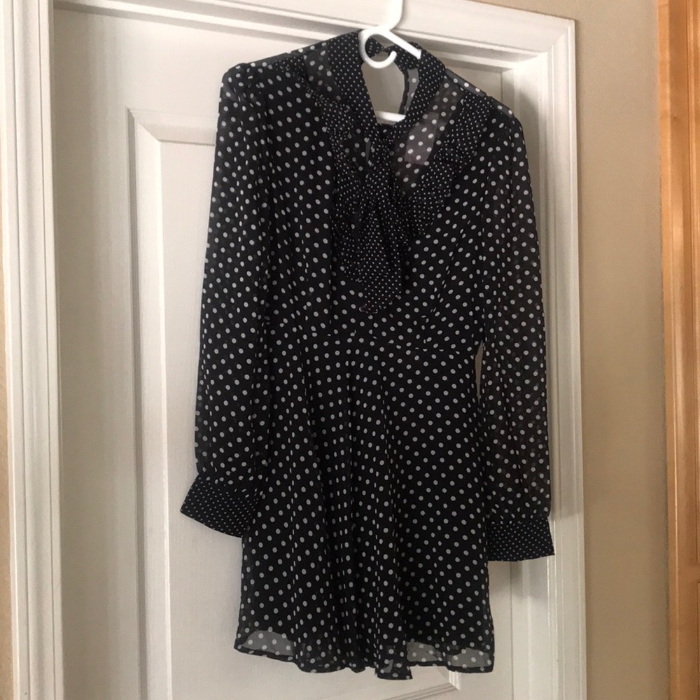 Polka dot mini dress